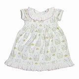 PKU-009 PINK BUNNIES PIMA DOLL GOWN