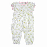 PKU-234 PINK BUNNIES PIMA ROMPER
