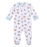 HRB-299 Horses  Pima Zipper Footie