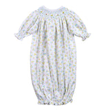 TUL-419 SWEET TULIPS HAND SMOCKED BISHOP GOWN