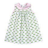 ALG-240 PINK ALLIGATORS DRESS