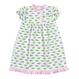 ALG-999 PINK ALLIGATORS MORNING DRESS