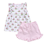 GFP-220 PINK GOLF  SHORT SET