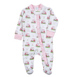 GFP-299 PINK GOLF  ZIPPER FOOTIE