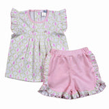 ESP-220 PINK EASTER BUNNIES SHORT SET