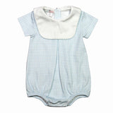 GGB-430 BLUE GINGHAM BIB BUBBLE
