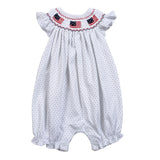 AMERICANA HAND SMOCKED PIMA BUBBLE