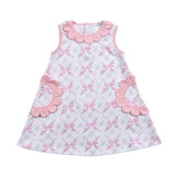 BOW-240 PINK BOWS  PIMA DRESS