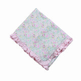 MYA FLORAL PIMA RECEIVING BLANKET