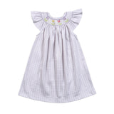 TPS-440 TULIPS HAND SMOCKED PIMA BISHOP DRESS