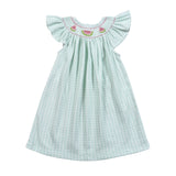 WAT-440 WATERMELON HAND SMOCKED PIMA BISHOP DRESS