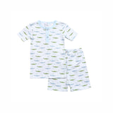 ALR-199 BLUE ALLIGATORS PIMA TWO PIECES LOUGEWEAR