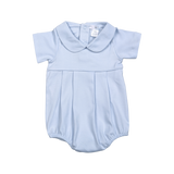 BLU-230 Blue baby collar Pima bubble