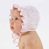 BSF-115 Pink Baby Safari Pima Bonnet