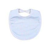 PET-118 PETER BLUE GINGHAM PIMA  BIB