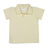 BUTTER YELLOW COLLARED PIMA SHIRT