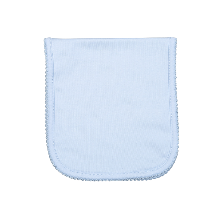 BBB-618 BLUE PIMA BURPING PAD BLUE TRIM