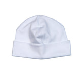 WHW-215 WHITE PIMA BEANIE WHITE TRIM