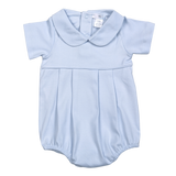 BLU-230 Blue baby collar Pima bubble