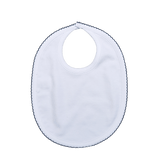 WBN-317 WHITE PIMA BIB NAVY BLUE TRIM