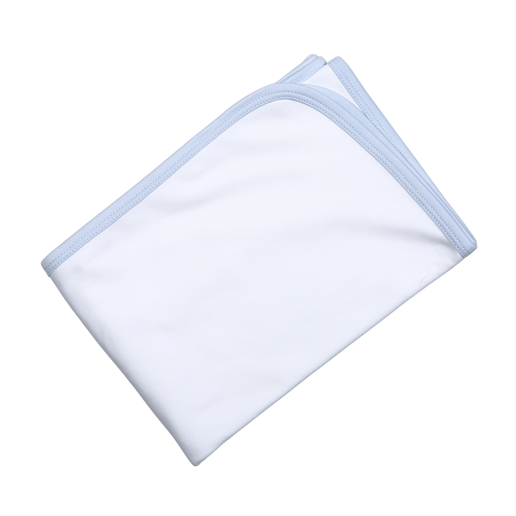 WNB-216 BLUE/WHITE PIMA BLANKET