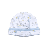 NRB-215 Nursery Rhymes Blue Pima Ruffles Beanie