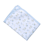 NRB-216 Nursery Rhymes Blue Pima Blanket