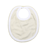 YEL-218 Yellow  Gingham Pima Bib