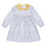 AZU-240 Azul floral Pima Dress w diaper cover