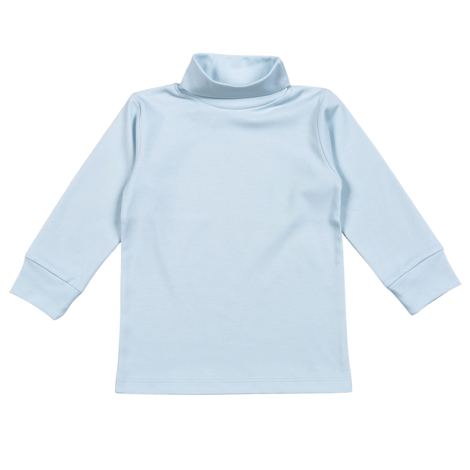 BLU-310 Blue Pima Turtleneck