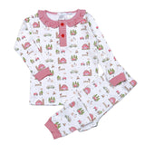 XFG-099 Christmas in the Farm Pima Two Pcs Nightwear