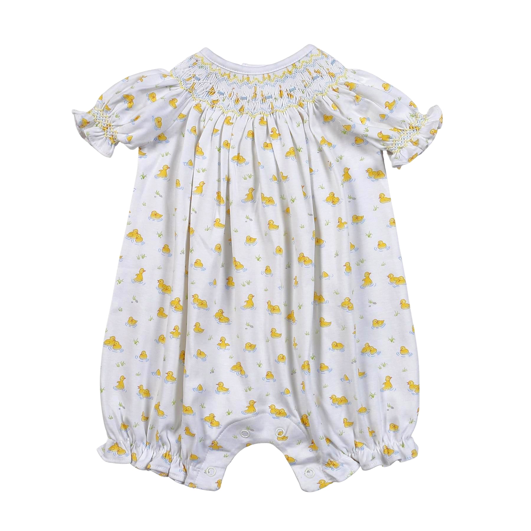 QUA-430 HAND SMOCKED BISHOP BUBBLE