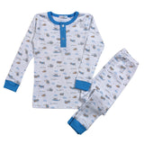 PLA-099 Airplanes Pima Two Pcs Loungewear
