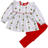 XTR-220 Christmas Trees Pima pants set