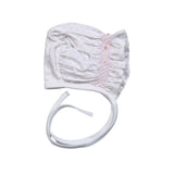 TDO-515 Pink Tiny Dots Pima Hand Smk Bonnet