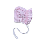 LDI-615 Pink Diamond Print   Pima Hand Smk Bonnet