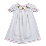 WCT-540 White Hand Smocked Christmas bishop