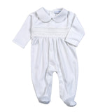 BCL-114 Classic Hand Smocked Pima Footie