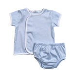 BLU-220 BLUE PIMA DIAPER COVER SET