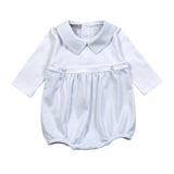 NIC-230 NICHOLAS BLUE STRIPES TWO BUTTONS BUBBLE