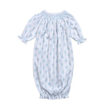 LOT-519 Lottie Pima Hand Smocked Bishop Gown