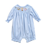 XMS-330 Nativity Hand Smocked Pima Hand Smocked Bubble