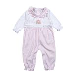 PSS-134 Princess Hand Embroidered Pima  Romper