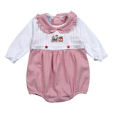 XTN-230 Christmas Train   Hand Embroidered Pima  Bubble