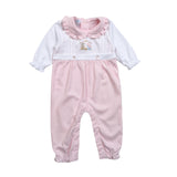 NTV-234 Nativity Hand Embroidered Pima  Romper