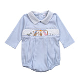 Nativity Hand Smocked Bubble