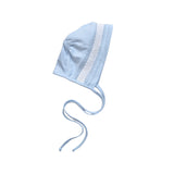 HEN-615 BLUE HAND SMOCKED PIMA BONNET