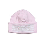 PCL-215 Pink Hand Smocked Pima Beanie