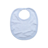 BPD-218 Blue Plaid Pima Bib