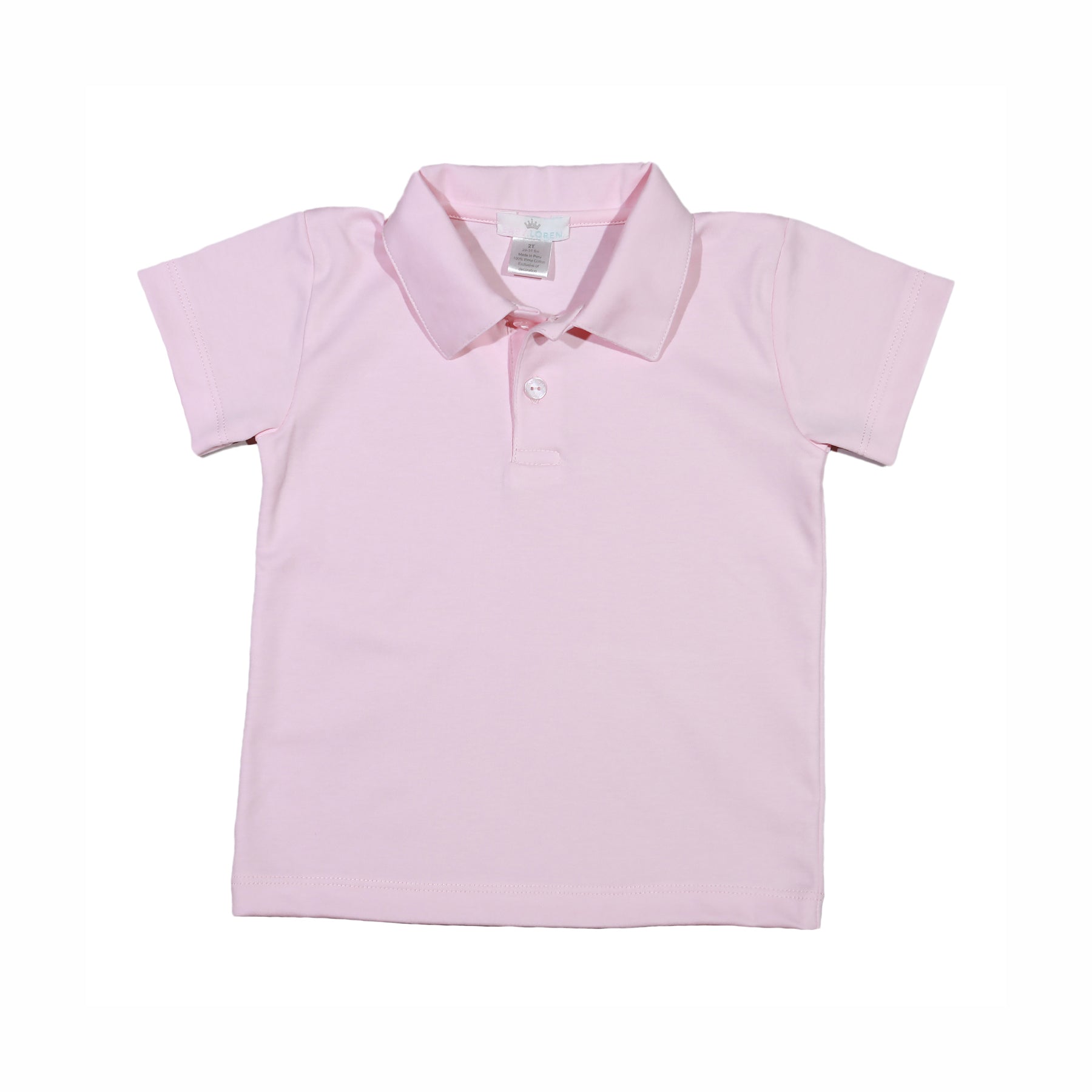 BPK-010 PINK COLLARED PIMA SHIRT